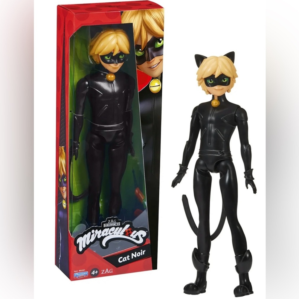 Ag Adriano Goldschmied Miraculous Cat Noir Black Action Figure